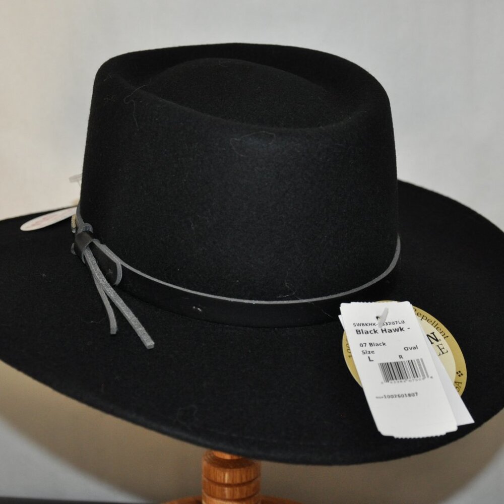 Stetson Black Hawk Wool Hat - Picture 4 of 6